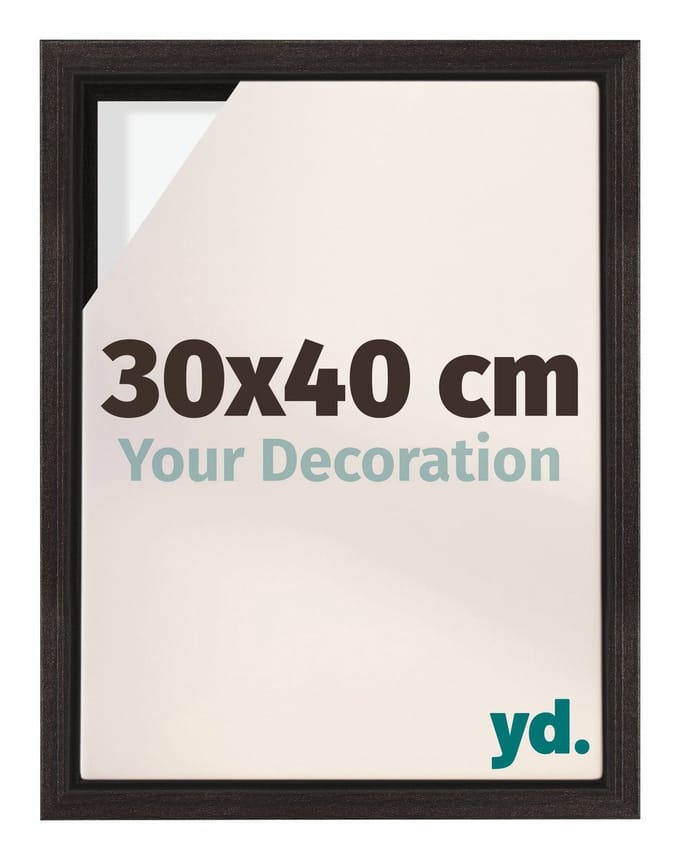 yd, Baklijst 30x40 cm Eiken Donker - Lijst voor Canvasdoek - MDF Lyon