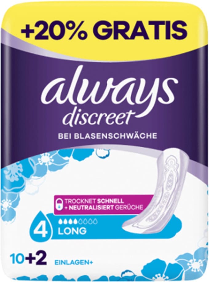 Always Discreet 2 X 10 + 2 Maandverband - Comfort en Bescherming 24st