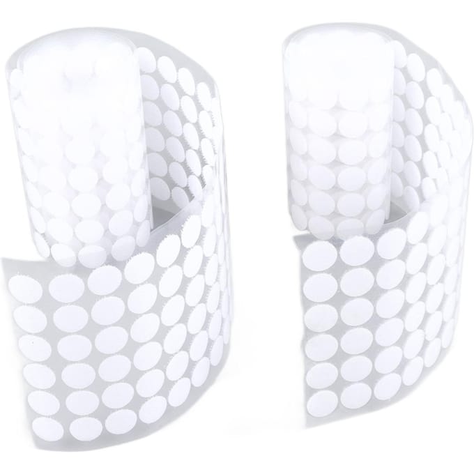Ronde Klittenband Duurzaam Sterke Zelfklevende Stippen Tapes Kleine Ronde Stippen Stickers white