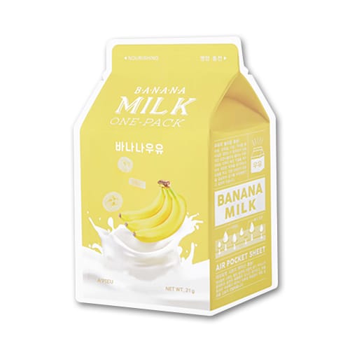 [PROMOTIE]A'PIEU - Milk One Pack Sheet Mask - Banana - 1stuk
