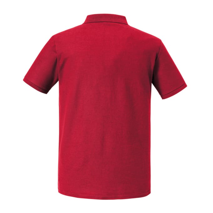 Russell Heren Authentic Eco Poloshirt (Klassiek rood)
