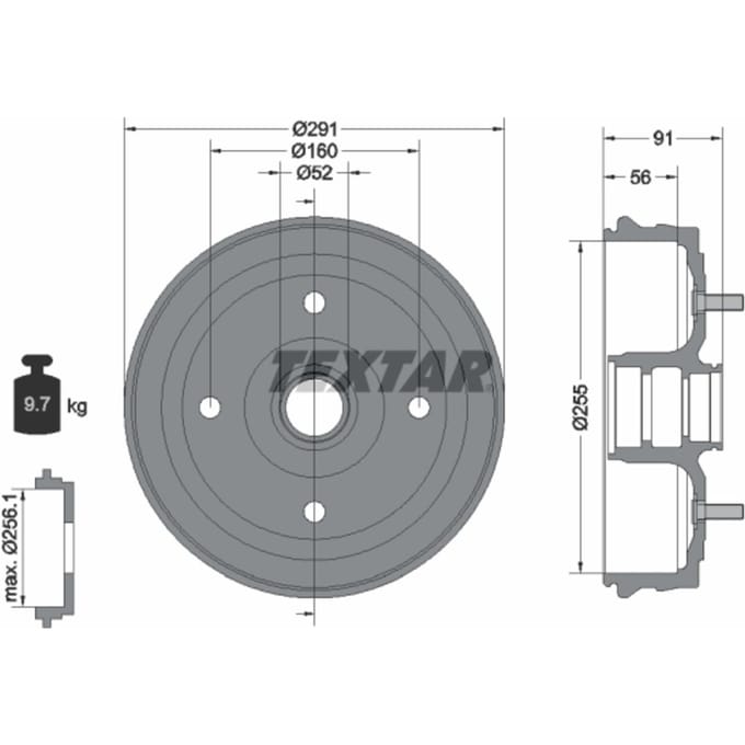 Remtrommel TEXTAR 94030800