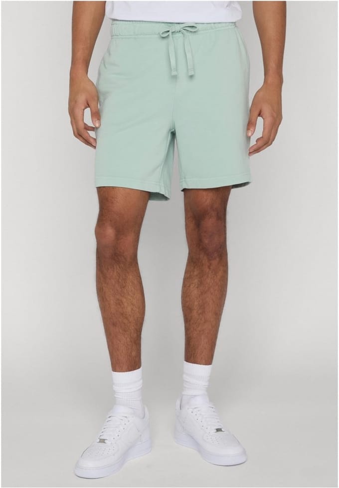Urban Classics - Heavy Washed Korte broek - S - Mintgroen