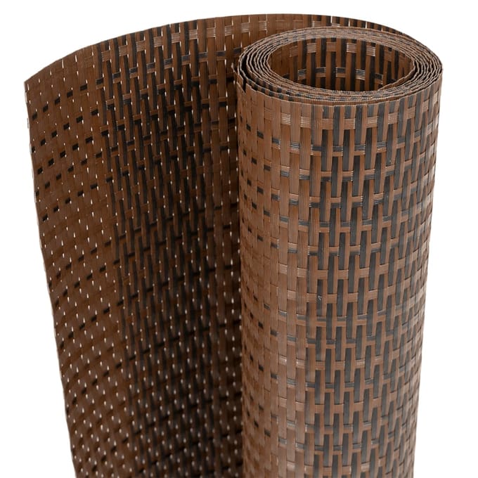 vidaXL - Balkonscherm - 400x100 - cm - poly - rattan - bruin - en - zwart