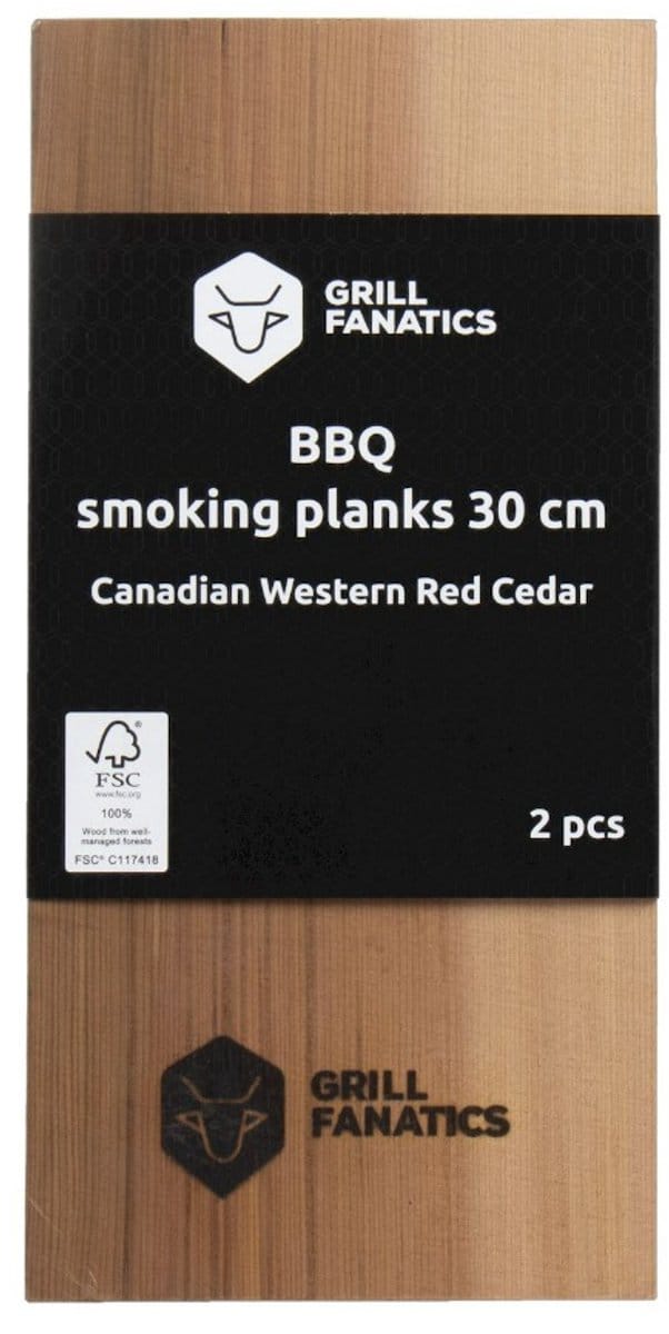 Grill Fanatics Bbq Rookplanken - Barbecue - 30 cm 2 stuks