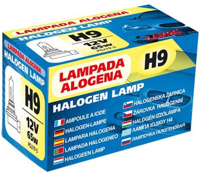 H9 halogeen lamp 12V 65W PGJ19-5 - 1 stuks - Box