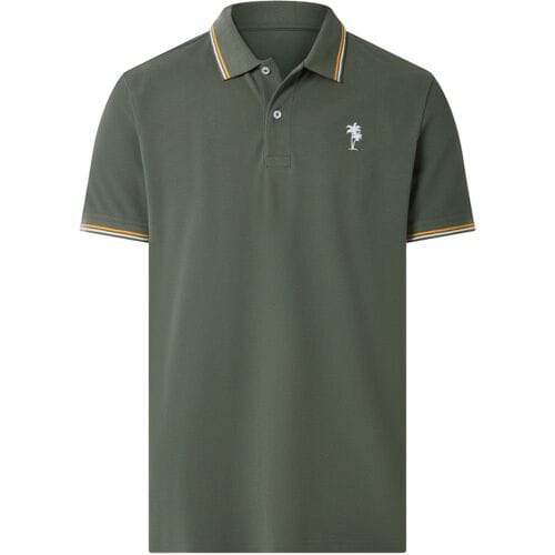 ESMARA MEN Piqué heren polo regular fit (Groen, S)