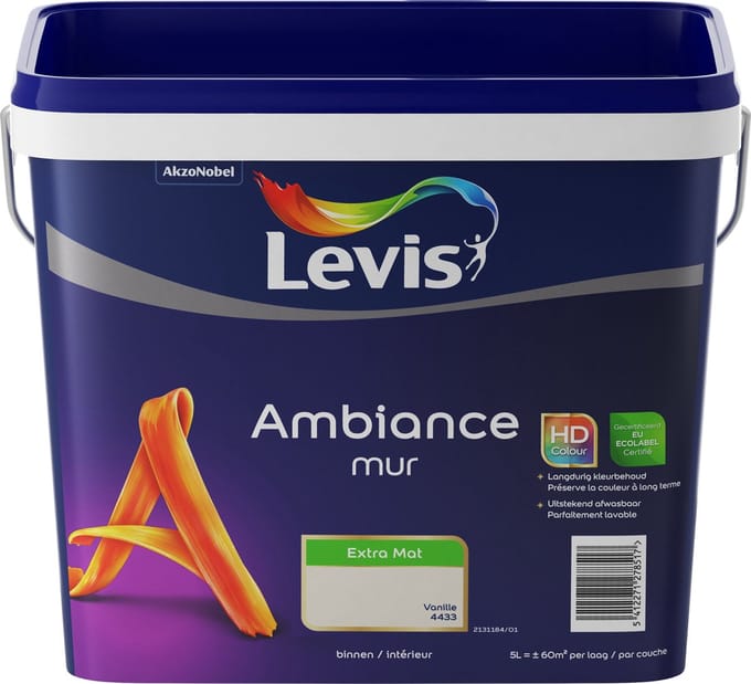 Levis - Ambiance Mur Extra Mat - Vanille - 5 L