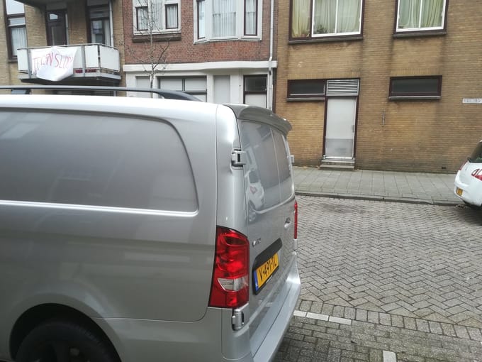 Spoiler Vito W447 W639 dubbele deuren Gespoten in Primer/Grondverf