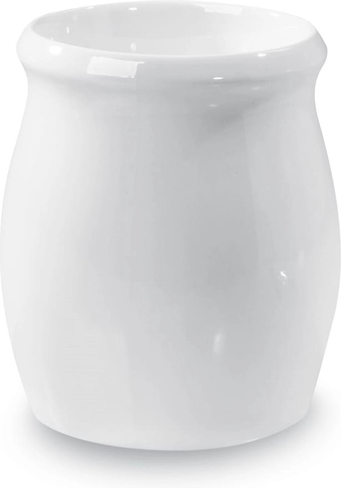 HENDI Dressingpot – Porselein – Thermo shock bestendig – 1L – Helder wit