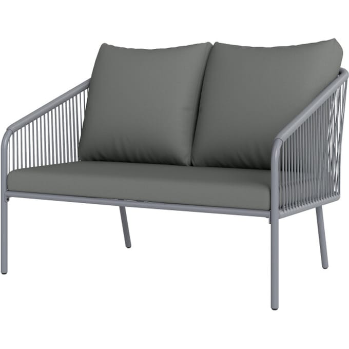 4goodz Outsunny polyrattan 2-zits tuinbank met kussens -