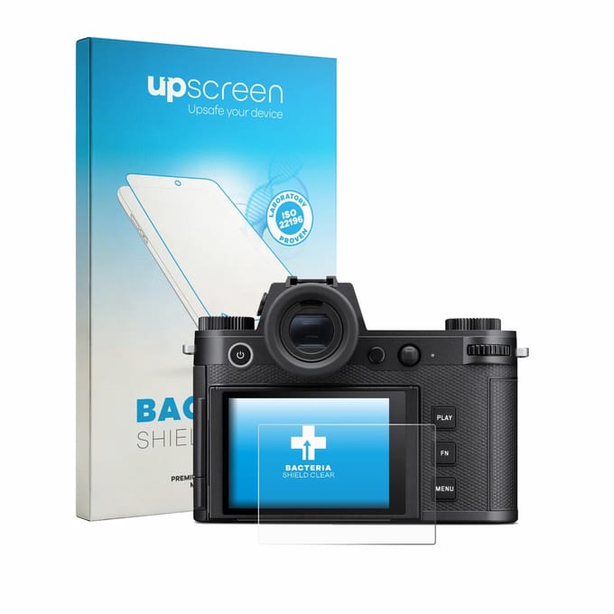 upscreen - Screenprotector voor Leica SL3-P - Folie Beschermfolie transparant antibacterieel