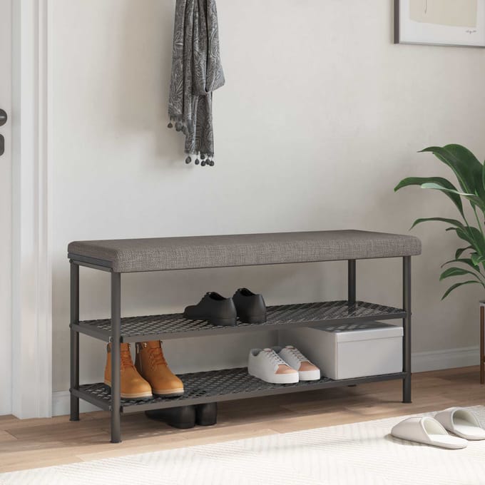 vidaXL - Bankkussen - Stof - Taupe - Diepte - 35 - cm