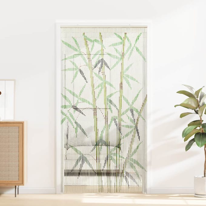 vidaXL Insectengordijn bamboe print 100x220 cm bamboe