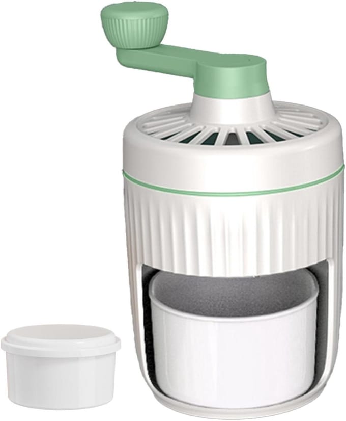 IJsschaaf Handmatig - Ijsmaker Crusher - Drankjes Maken - Compact Draagbaar Ontwerp - 22 x 14 cm - Groen