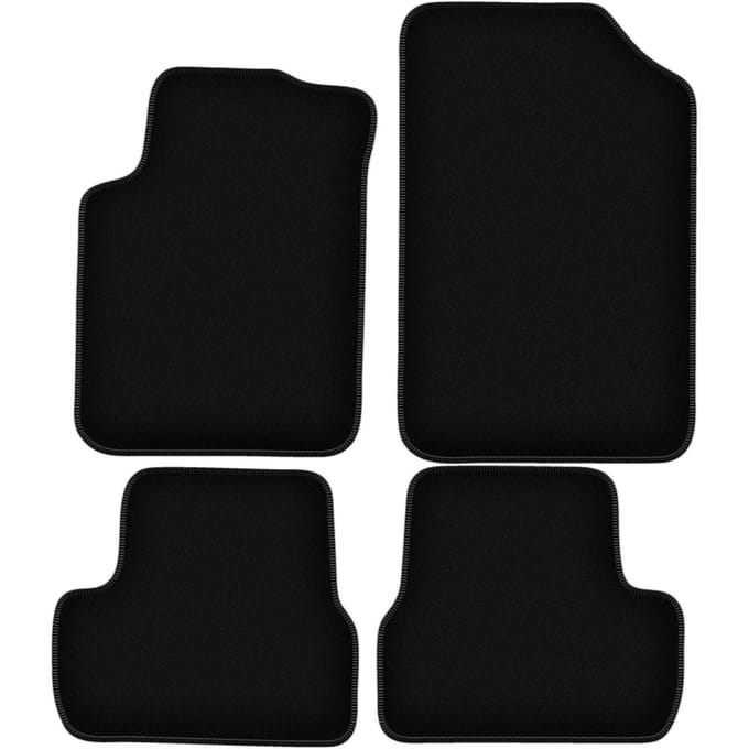 BASIC zwarte veloursmatten voor: Citroen C3 I hatchback (2002-2009)