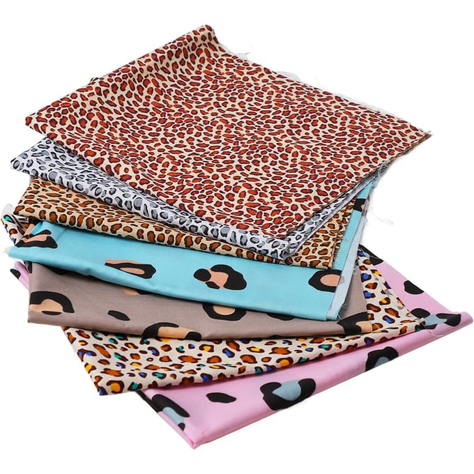 Stof met luipaardprint 19,7 inch breed diverse stijlen zacht ademend lichtgewicht multifunctioneel quilten black