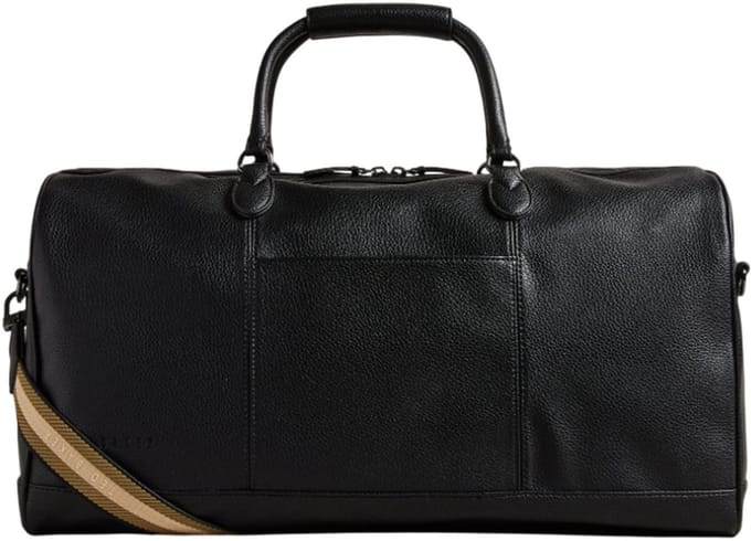 Ted Baker reistas Kalvin PU Webbing Holdall Bag Black zwart