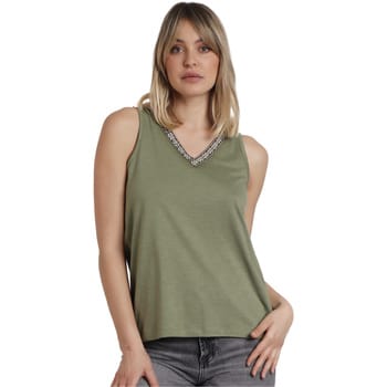 T-shirt Korte Mouw Admas Tanktop met V-hals