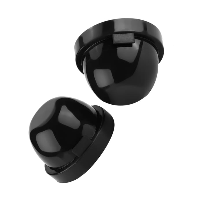 2 stuks 75 mm LED-koplamp stofdichte waterdichte rubberen behuizing afdichtingskappen black