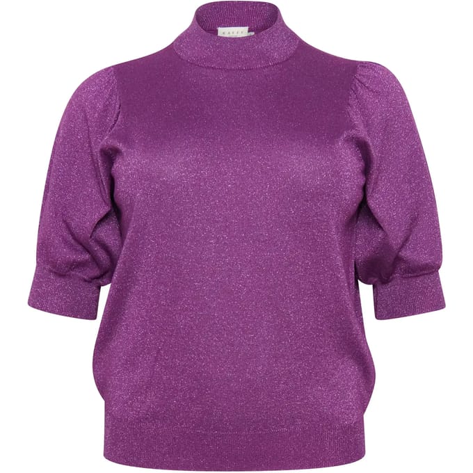 Kaffe Curve KCregittamTurtleneck Dames Top -Gloxinia