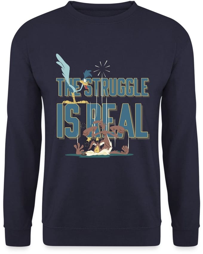 Looney Tunes The Struggle Is Real Sweater Heren