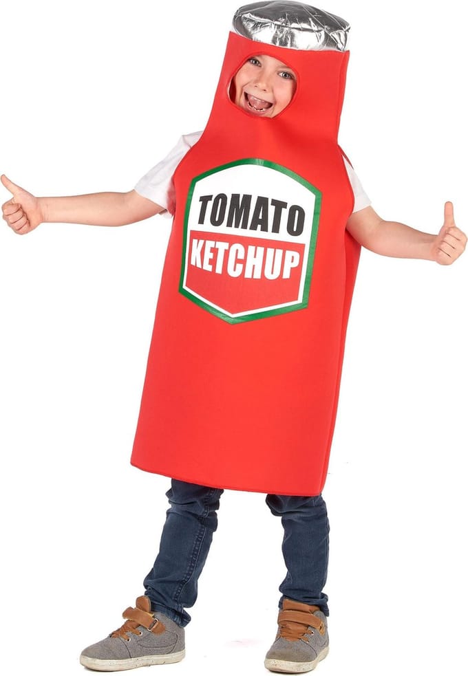 Vegaoo - Ketchup kostuum voor kinderen