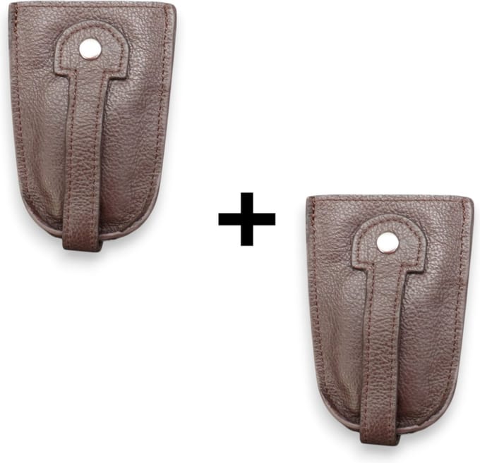 Leren Sleuteletui - Sleutelzakje - Sleuteltasje - Dames - Heren - 2pack