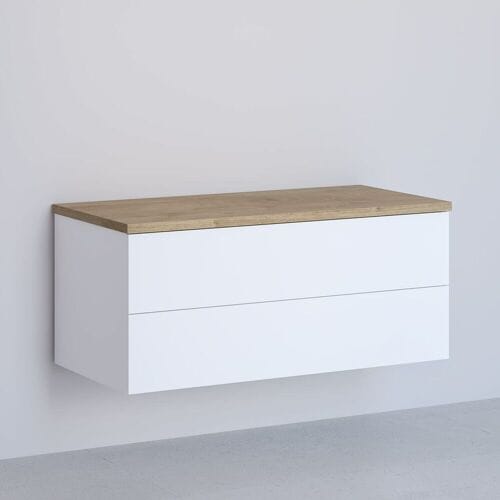 Kronenbach Cube Sideboard 101 cm with 2 drawers KBSB1012WHGH