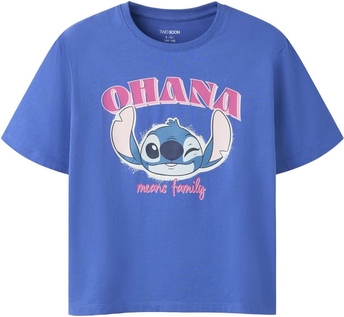 NAME IT - TKFMASRI STITCH SS NREG TOP BOX NOOS WDI - Meisjes - T-shirts