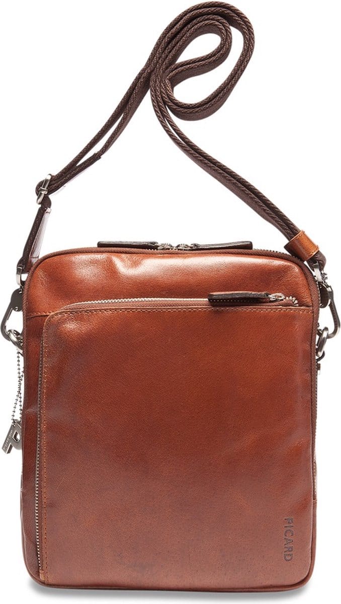 Picard Buddy 4968 Schoudertas - Crossbodytas - Buffelleer - Cognac Bruin