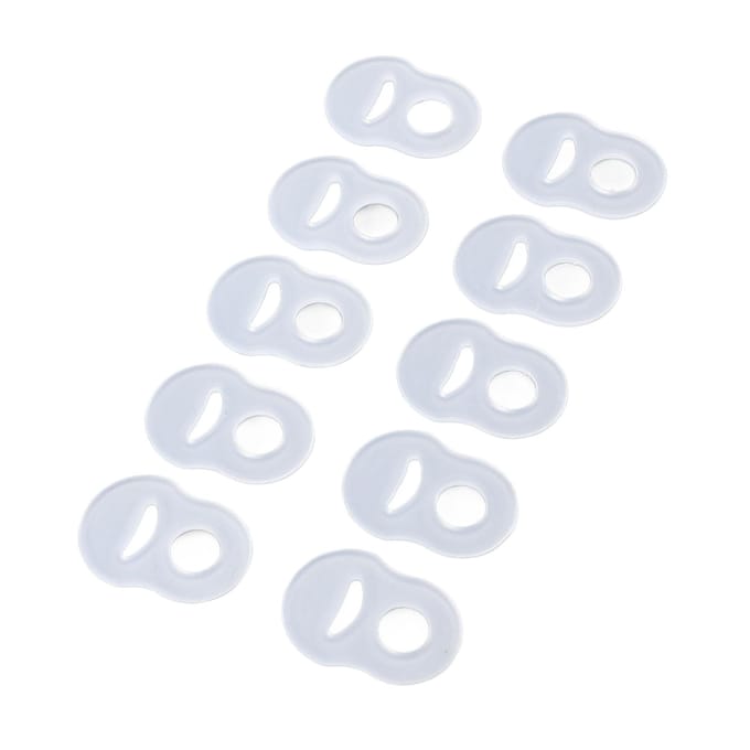 10 Stuks Teennagel Corrector Ring Rekbestendige Siliconen Herbruikbare Ingegroeide Teennagel Correctie Beugel white