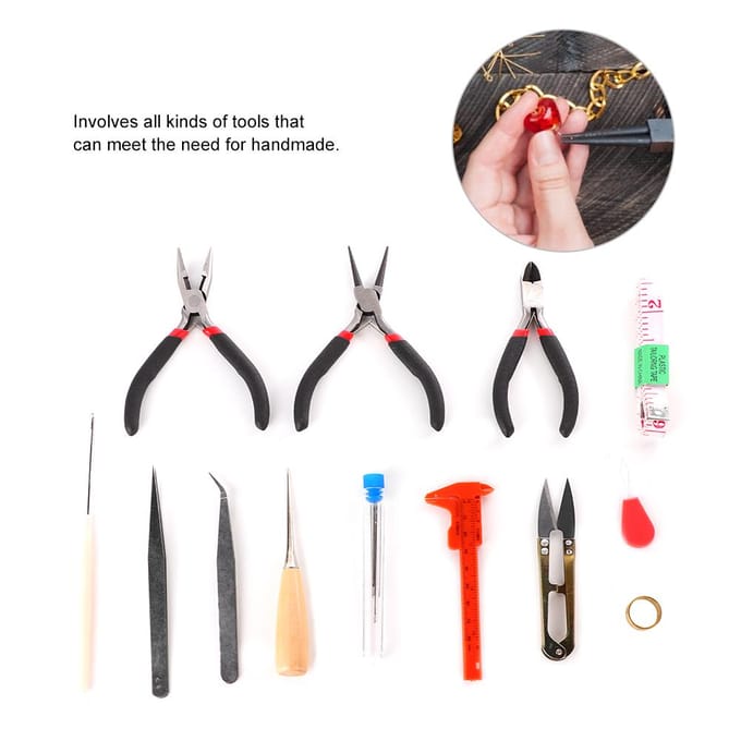 Doe-het-zelf Sieraden Gereedschap 4,5-inch Naaldneus Tang Mini Tangen voor Handgemaakte Gereedschapskit black