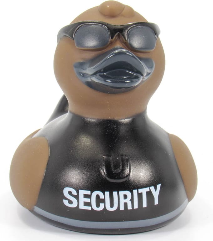 DELUXE SECURITY DUCK badeendje van BudDuck