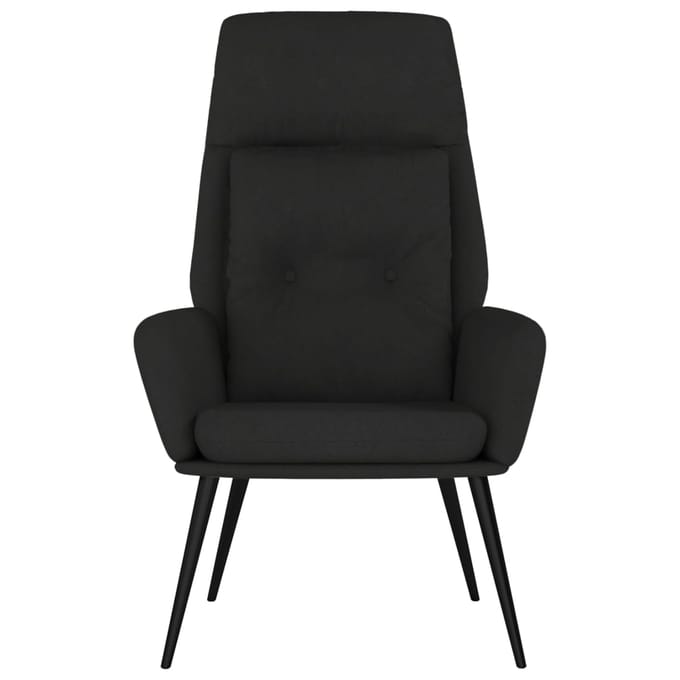 vidaXL - Relaxstoel - kunstsuède - zwart