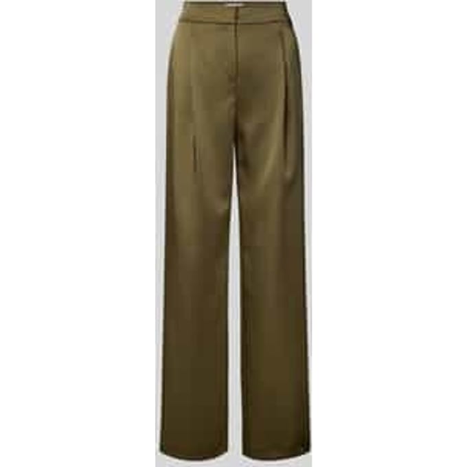 Stoffen broek met bandplooien