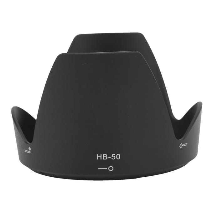 Pare-soleil d'objectif réversible HB50 pour objectif Nikon AFS 28300 3.55.6G ED VR black