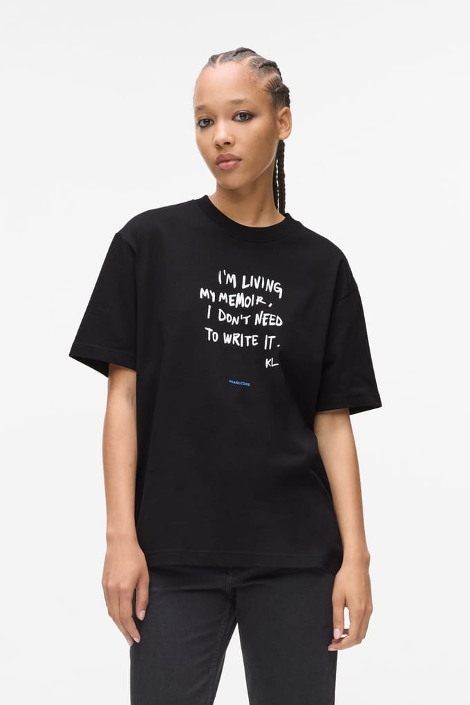 Karl Lagerfeld Relaxed Karlism Tee Black Größe: S | Hemden Outlet | Damen | Schwarz