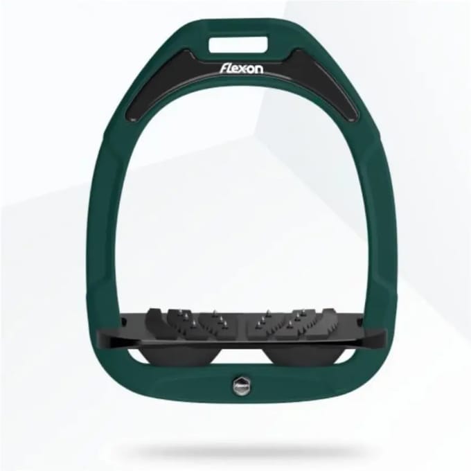 Ultra Grip Aluminium/Zwart/Groen stijgbeugels Flex-On Green Composite