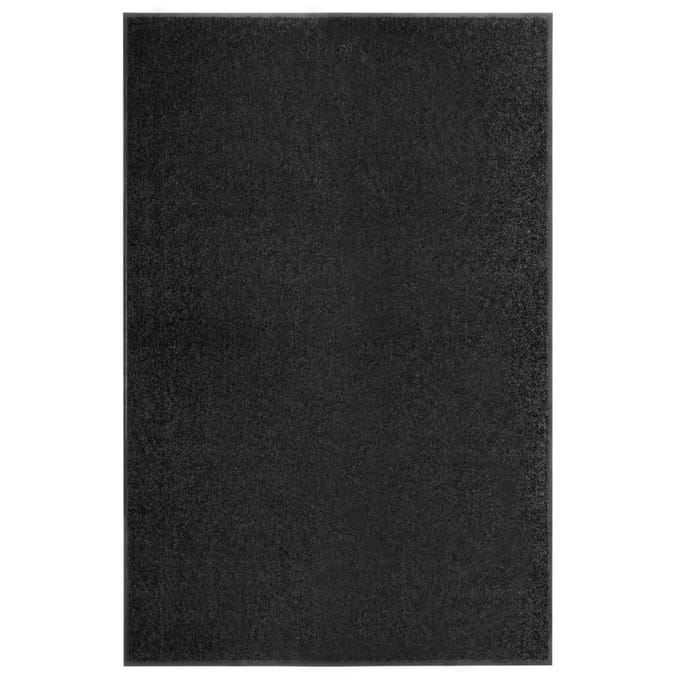 vidaXL - Deurmat - wasbaar - 120x180 - cm - zwart