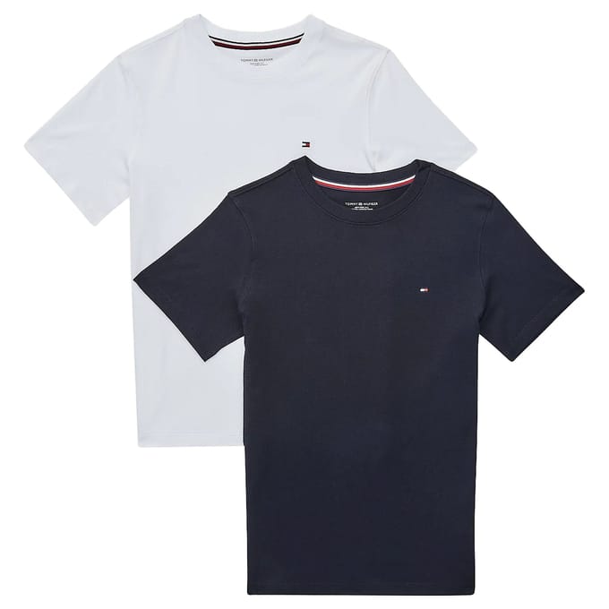Tommy Hilfiger Cotton Crew Neck T-shirt Junior (2-pack)