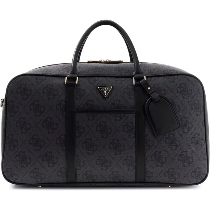 GUESS reistas schoudertas Weekender Duffle Bag Coal Logo donkergrijs