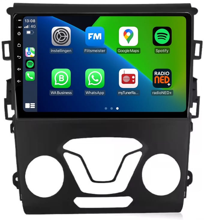 Carplay autoradio geschikt voor Ford Mondeo | 2013 t/m 2018 | Android 13 | Draadloos Apple Carplay & Android Auto | 2GB + 32GB | 8-Core processor | Davilon | 2025 model | 2013 2014 2015 2016 2017 2018 | Bluetooth & Wifi