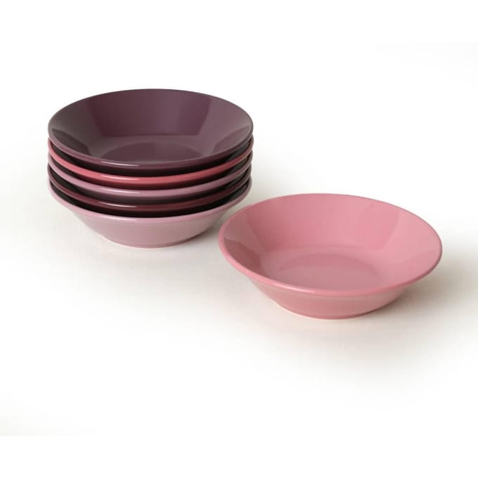 Set van 6 borden Lila keramiek | Hermia