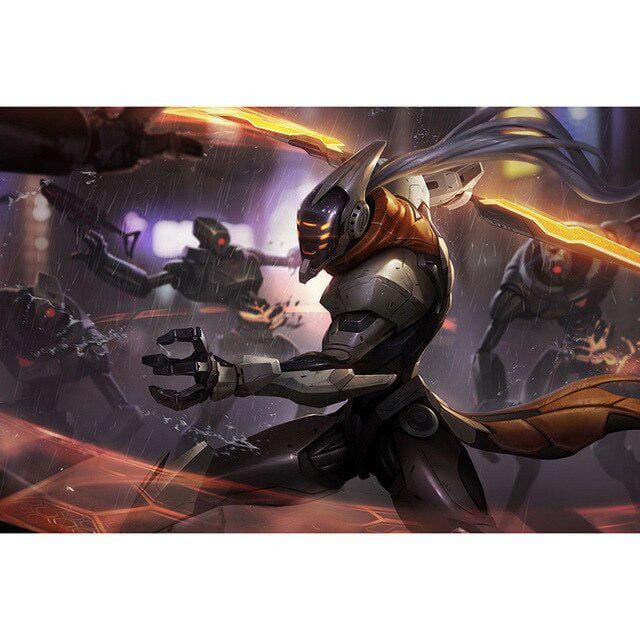3D diamant borduurwerk kruissteek Summoner Heros Diamond schilderij Home Decor 20X30CM gray