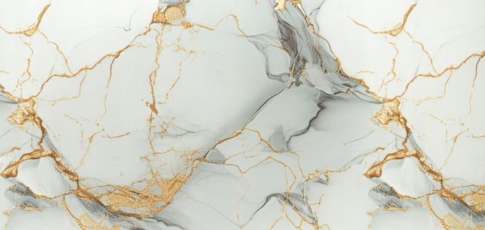 DMS - Decoratief Zelfklevend Paneel - Grijze Marmer - 280x60 cm - Waterdicht
