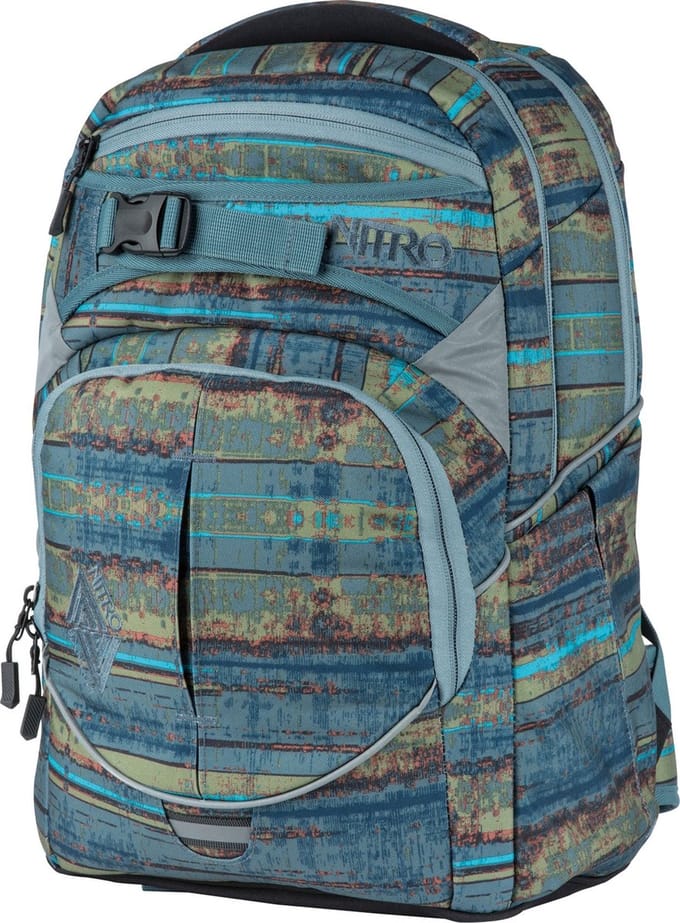 NITRO Schoolrugzak Rugzak Daypacker Collection Superhero Backpack 30L Frequency Blue Blauw Veelkleurig