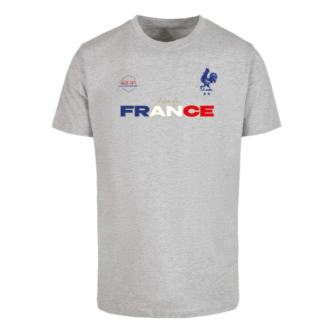 Mister Tee - France Trikot Heren Tshirt - L - Grijs