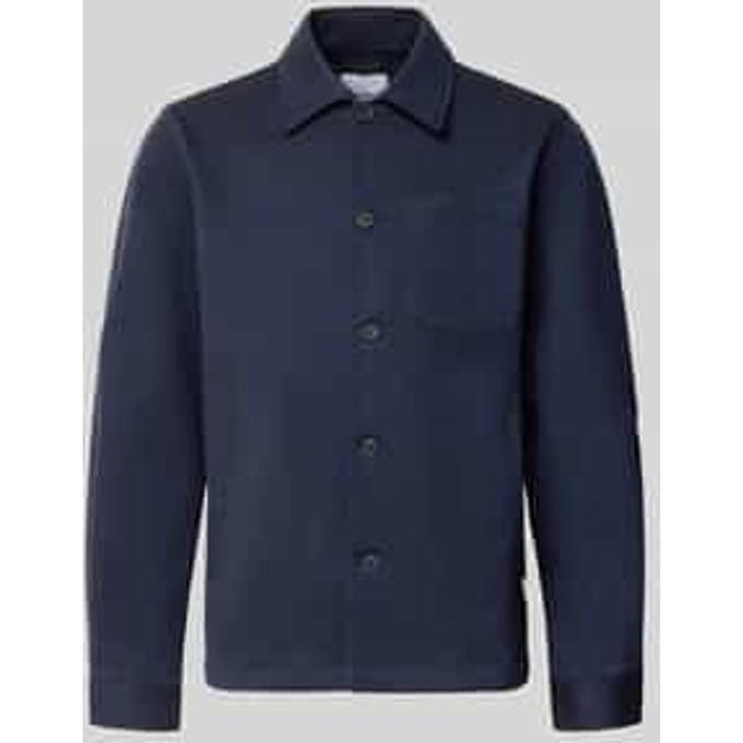 Slim fit overshirt met viscosemix