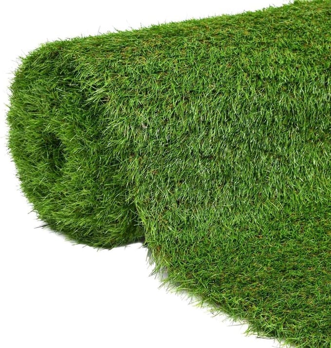 Kunstgras 1x5 m met een hoogte van 40 mm voor tuin en balkon